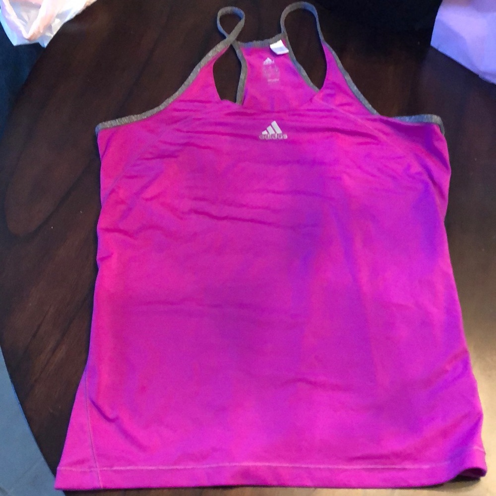 Adidas Climalite racer back classic athletic stretch top